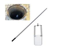 Water Sampling Rod, Stainless Steel Telescopic Sampler, 500ml/1000ml Pendulum Beaker for Industrial Lab Water Testing