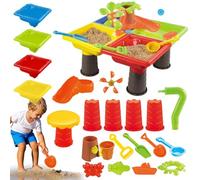 Water Sand Table, Sand Table for Kids Sensory Games, Interactive Activity Center Playset Indoor Outdoor Games for Boys Girls Summer Party Garden Beach Camping Backyard