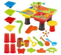 Water Sand Table,Water and Sand Table for Kids | Interactive Playset Fun Games Outdoor Toys for Toddler Boys Girls Summer Beach Pool Garden Backyard Camping Party