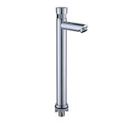 Water Saver Faucet Plated Self Closing Metering Faucet Public Time Delay Faucet Push Button Taps for Home Kitchen, Bathroom, Hotel(C)