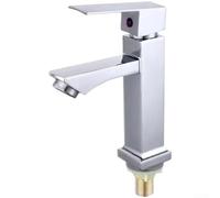 Water Saving Basin Mixer Tap Reduces Flow 30%(Silver)