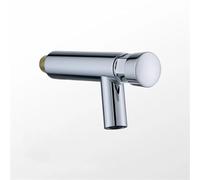 Water-Saving Chrome-Plated Self-Closing Faucet for Bathroom Sink - Cold Water Delay Push Button Tap for Efficient Flow Control