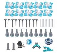 Water-Saving Drip Irrigation System for Vegetable For Gardens Flower Beds Greenhouses and Small-Scale Cultivation (B)