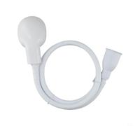 Water Saving Shower Sprayer with 5 Massage Modes | Quick-connect design, 1.5m flexible hose, suitable for pets and babies, easy sink attachment, white ABS material