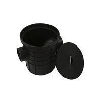 Water-Sealed Well Underground Oil Water Separator Plastic Grease Trap Interceptor Hair Collector Drain(A)