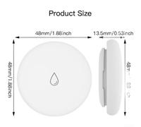 Water Sensor, for Tuya for ZigBee Water Leak Detector, Wireless Water for IMMERSION Sensor for SMART Home Water Level Alarm for Flood Detection(A)