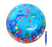 Water Sensor Play Mat - Water Mat for Cats | Inflatable Sensory Baby play-mat | Waters Sensory Plays Mats with Pump for Playful Stimulation and Tactile Exploration at Home F-or Babies or Small Pets