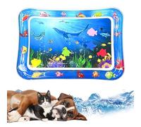 Water Sensor Playmat For Pet, Water Play Mat Baby Sensory For Cats Cooling Mat for Cats Dogs Baby Thickened Clooing Dog Bed Toy (B)