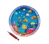 Water Sensory Play Mat for Cats - Interactive Cat Water Toy, Interactive Cat Toys for Indoor Cats | Thickened Water Sensor Pad with A Variety Of Marine Elements Enhance Movement for Cats To Play Alone