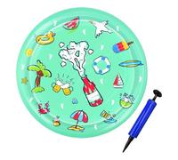Water Sensory Play Mat - Large 100cm Thickened PVC Cushion | Cooling Activity Area for Down Time with Air Pump - Foldable Sensory Toy | Water Mat