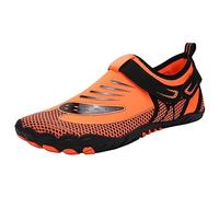 Water Shoes Adult Waterproof Unisex Summer Water Shoes Men Women Quick-Drying Shoes Hiking Swimming Diving Shoes Tracing Fishing Shoes Kayaking Breathable Lightweight EVA, orange, 9 UK