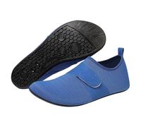 Water Shoes Barefoot Shoes Mens Women Wide Fit Barefoot Walking Shoe Zero Drop Comfort Trainers with Adjustable Strap Breathable Non-Slip Casual Sneakers for Swollen Or Sensitive Feet Blue
