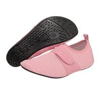 Water Shoes Barefoot Shoes Mens Women Wide Fit Barefoot Walking Shoe Zero Drop Comfort Trainers with Adjustable Strap Breathable Non-Slip Casual Sneakers for Swollen Or Sensitive Feet Pink