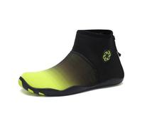 Water Shoes Diving Socks High Top Barefoot Water Shoes Swim Sandal Men Beach Aqua Shoe Women Drainage Wading Sneaker Fitness Fishing Surfing(Green Water Shoes,39)