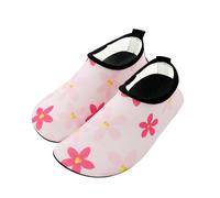 Water Shoes for Kids Girls Boys, Anti-Slip Thickened Sole Beach Shoes Kids Soft and Durable Aqua Socks for Swimming Seaside Sport Holiday Essentials(8/8.5, Flower)