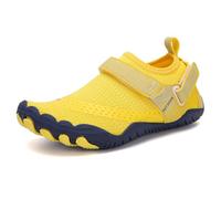 Water Shoes for Kids, Kids Hike Barefoot Shoes, Breathable Quick Dry Beach Pool Lightweight Walking Shoes (A021Yellow, Toddler, Women, 8, Numeric, UK Footwear Size System, Medium)