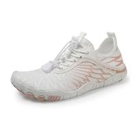 Water Shoes for Kids, Kids Hike Barefoot Shoes, Breathable Quick Dry Beach Pool Lightweight Walking Shoes (8305White, Big Kid, Women, 3, Numeric, UK Footwear Size System, Medium)