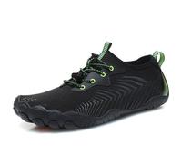 Water shoes for men and women: quick-drying for barefoot, bathing shoes and barefoot shoes, swimming shoes, quick-drying aqua shoes, diving, swimming, surfing, aqua, hiking, beach, Green, 5 UK