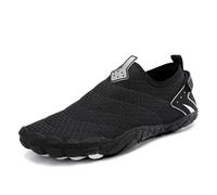 Water Shoes for Men Women Slip On Swim Shoes Barefoot Quick Dry Aqua Shoe Breathable Lightweight Non Slip Waterproof Outdoor Trainers Comfortable Casual Shoe for Surfing Running Driving Pool Black
