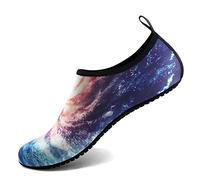 Water Shoes for Women Men Quick-Dry Aqua Socks Swim Beach Barefoot Yoga Exercise Wear Sport Accessories Pool Camping Must Haves Adult Youth Size, Galaxy, 5-6 Women/4-5 Men