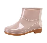 Water Shoes for Women Platform Boots for Women Comfy and Stylish Fit Wellington Rain Boot Outdoor Work Wide Calf Fashion Side-Buckle Walking Garden Shoes for Spring Summer, Rain, School, Outdoors