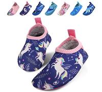 Water Shoes Kids, Anti-Slip Thickened Sole Beach Shoes Kids Soft and Durable Aqua Socks for Beach Swimming Pool Garden (Unisex) (A# 2, Numeric_6)