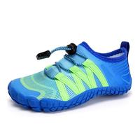 Water Shoes Kids Shoes Boys Swim Shoes for Beach Pool Water Sport Aqua Quick Dry Barefoot(Bluegreen 35EU