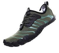 Water Shoes Men Women Beach Shoes Diving Shoes Barefoot Surf Shoes Quick Dry Beach Shoes Women's Lightweight Unisex Sport Diving Pool Shoes, green, 9.5 UK