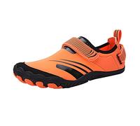 Water Shoes Mens Adjustable, Wide Fitting Mens Water Shoes, Summer Aqua Sneaker Durable Lightweight Beach Shoe for Outdoor Swim Surf Yoga Walking Diving Sporty Swimming Beach Shoe