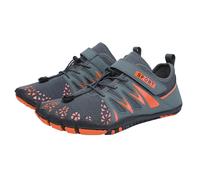 Water Shoes Mens Arch Fit Barefoot Shoes Lightweight Quick Dry Slip On Trainers Non-Slip Easy Close Walking Trainers Perfect for Beach, Pool, Water Sports, and Outdoor Activities Grey