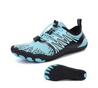 Water Shoes Mens- Barefoot Shoes Quick-Drying and Easy Drainage- Quick Dry Beach Trainers Soft Sole- for Running Swim Surf Gym Walking Hiking(Blue,7.5 UK)