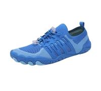 Water Shoes Men's Cross-Trainer Barefoot Shoe Wide Toe Women Upstream Swimming Shoes Beach Slippers Water Shoes(D03- Blue,36)