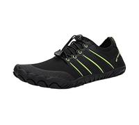 Water Shoes Men's Cross-Trainer Barefoot Shoe Wide Toe Women Upstream Swimming Shoes Beach Slippers Water Shoes(9519-BLACK Green,39)