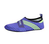 Water Shoes Mens Non-Slip Easy Close Barefoot Shoes Low-Top Quick Dry Slip On Trainers Lightweight Wide Fit Trainers Perfect for Beach, Pool, Water Sports, and Outdoor Activities Blue