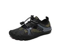 Water Shoes Outdoor Water Shoes Barefoot Aqua Sock Swimming Breathable Hiking Wading Beach Outdoor Upstream Sneakers(TC-206-Black,35)