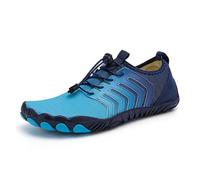 Water Shoes Qiuck Drying Aqua Shoes Man Women's Water Barefoot Five-Fingers Wading Sneakers Beach Swimming Footwear for the Beach(TX-A06-Blue,39)