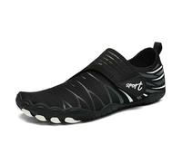 Water Shoes Quick-Drying River Tracing Shoes for Men and Women, Non-Slip Beach Barefoot Swimming Shoes-Black1-46
