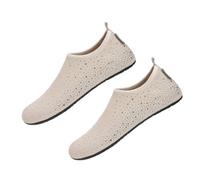 Water Shoes Slip on Beach Footwear with Breathable Mesh Upper for Poolside Outings and Vacation Wear Daily Beach Water Shoes Slip on Swim Mesh Footwear Poolside Vacation Shore Walk Resort White