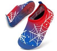 Water Shoes Toddler Kids Baby Infant Boys Beach Shoes Swim Shoes Barefoot Aqua Socks Non-Slip for Swmming Pool Water Park(Spider Web,20/21)