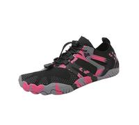 Water Shoes Unisex Swimming Water Shoes Men Barefoot Outdoor Beach Sandals Upstream Aqua Shoes Plus Size Nonslip River Sea Diving Sneakers for Surfing Pool(1035-BLACK RED,40)