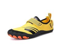 Water Shoes Unisex Swimming Water Shoes Men Barefoot Outdoor Beach Sandals Upstream Aqua Shoes Plus Size Nonslip River Sea Diving Sneakers for Surfing Pool(A36-YELLOW,37)