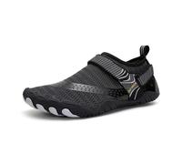 Water Shoes Unisex Swimming Water Shoes Men Barefoot Outdoor Beach Sandals Upstream Aqua Shoes Plus Size Nonslip River Sea Diving Sneakers for Surfing Pool(A021-black,37)
