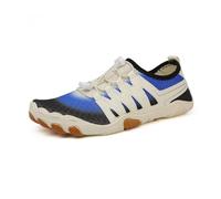 Water Shoes Unisex Swimming Water Shoes Men Barefoot Outdoor Beach Sandals Upstream Aqua Shoes Plus Size Nonslip River Sea Diving Sneakers for Surfing Pool(707-BEIGE Blue,36)