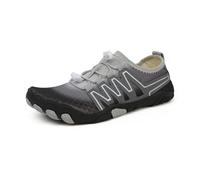 Water Shoes Unisex Swimming Water Shoes Men Barefoot Outdoor Beach Sandals Upstream Aqua Shoes Plus Size Nonslip River Sea Diving Sneakers for Surfing Pool(707-BLACK Gray,44)