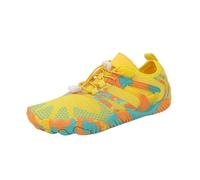 Water Shoes Unisex Swimming Water Shoes Men Barefoot Outdoor Beach Sandals Upstream Aqua Shoes Plus Size Nonslip River Sea Diving Sneakers for Surfing Pool(1035-YELLOW,43)