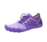 Water Shoes Unisex Wading Shoes Quick-Dry Aqua Shoes Drainage Water Shoes Beach Sports Swim Sandals Yoga Barefoot Diving Surfing Sneakers(Purple Wading Shoe,42)