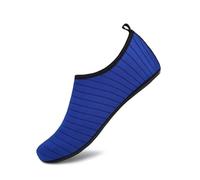 Water Shoes Water Shoes Unisex Quick Dry Beach Sock Barefoot Shoes Men Women Swimming Upstream Sneaker Light Yoga Aqua Shoe Striped Colorful for Surfing Pool(001-K01-Blue,42 43)