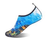 Water Shoes Water Shoes Unisex Quick Dry Beach Sock Barefoot Shoes Men Women Swimming Upstream Sneaker Light Yoga Aqua Shoe Striped Colorful(Color5,46 47)