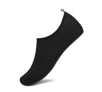 Water Shoes Water Shoes Unisex Quick Dry Beach Sock Barefoot Shoes Men Women Swimming Upstream Sneaker Light Yoga Aqua Shoe Striped Colorful for Surfing Pool(001-K01-Black,38 39)