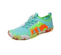 Water Shoes Water Shoes Upstream Wading Swimming Barefoot Five Fingers Aqua Beach Seaside Light Unisex Sneakers for the Beach(Light Blue,38)